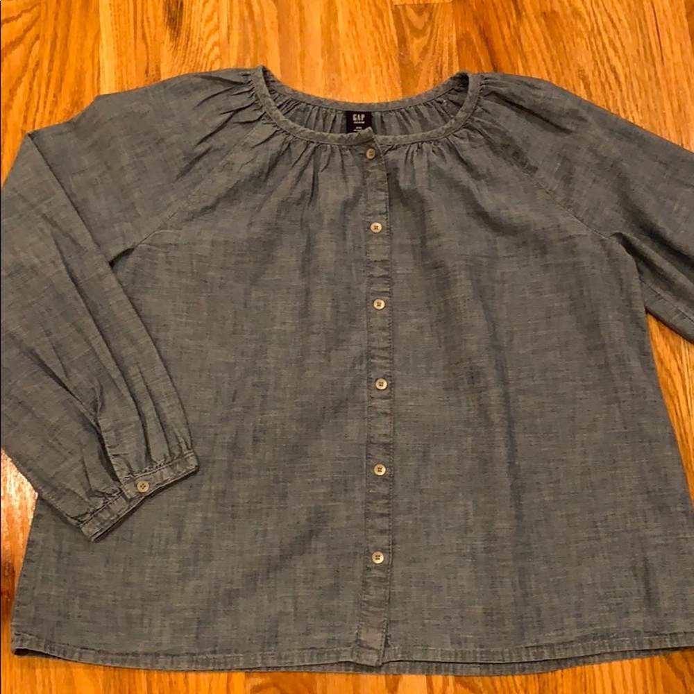 Gap denim blouse